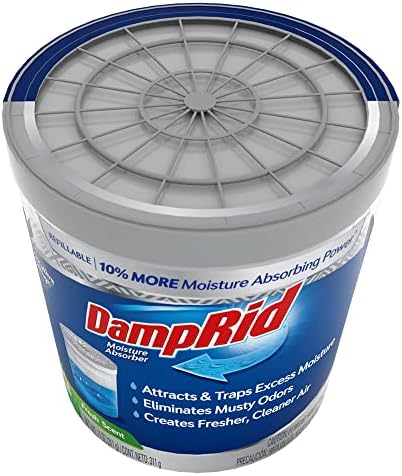 DampRid Refillable Moisture Absorber, 11 oz., 6-Pack – Fresh Scent Moisture Absorbers, 10% More Abso