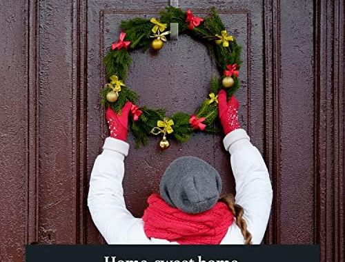 Shop Square Clear Wreath Hangers for Front Door - 12 Inch Door Wreath Hanger for Front Door Outside