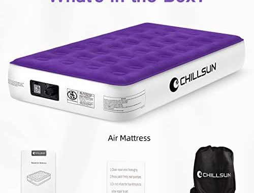 Amazon.com: CHILLSUN Twin Air Mattress with Built-in Pump - 2 Mins Quick Inflate/Deflate Double Heig