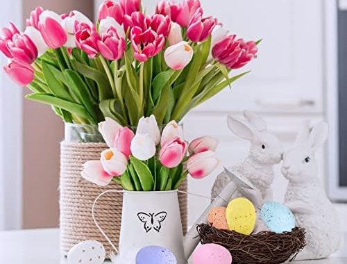 32 Pcs Assorted Faux Foam Easter Eggs Speckled Eggs Decorative Pastel Easter Eggs for DIY Easter Wre