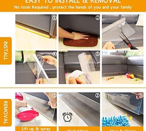 Amazon.com: QIYIHOME 8-Pack Toy Blocker, Gap Bumper for Under Furniture, BPA Free Safe PVC with Stro
