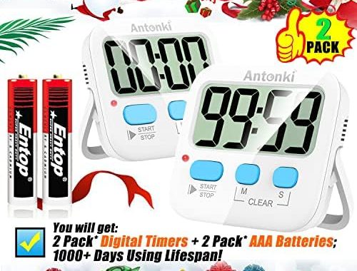 Timer, Timer for Kids, Kitchen Timer, Digital Timer for Cooking, Egg Timer, Magnetic Desk Timers for