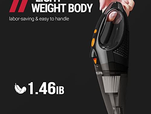 Amazon.com: VacLife Handheld Vacuum, Car Vacuum Cleaner Cordless, Orange (VL189) : Home & Kitche