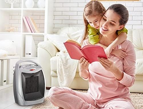 Amazon.com: Portable Electric Space Heater 1500W/750W Personal Room Heater with Thermostat, Small De