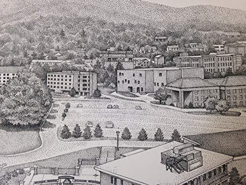 Amazon.com: Appalachian State University 11x17 Panorama print from pen & ink original : Home &am