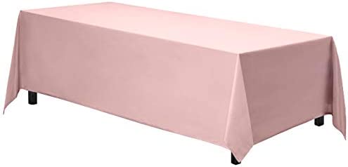 Amazon.com: Gee Di Moda Rectangle Tablecloth - 70 x 120 Inch | Pink Rectangular Table Cloth in Washa