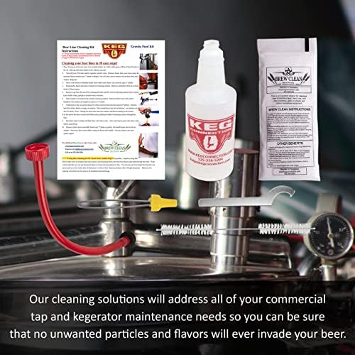 Amazon.com: Kegconnection Kegerator Beer Line Cleaning Kit - Easy and Safe to Use Keg Cleaner - with