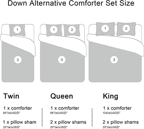 Amazon.com: downluxe Lightweight Solid Comforter Set (King) with 2 Pillow Shams - 3-Piece Set - Red