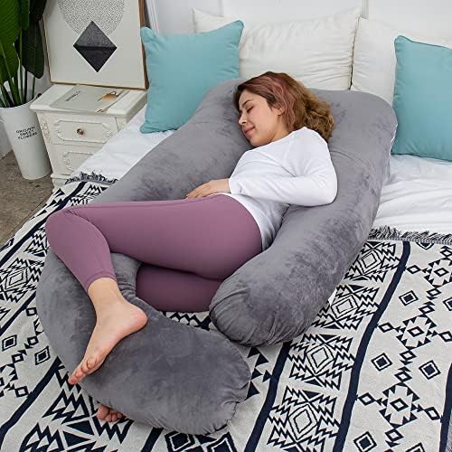 Amazon.com: AMCATON 60 Inch Pregnancy Pillow for Sleeping, Extra Large U Shaped Body Pillow, Materni