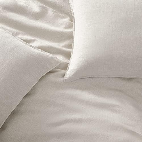 Amazon.com: DAPU 100% Linen Duvet Cover Set - Pure Natural French Flax Linen with 8 Corner Ties and